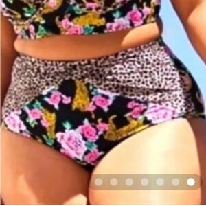 Torrid animal print high waisted bikini bottom
